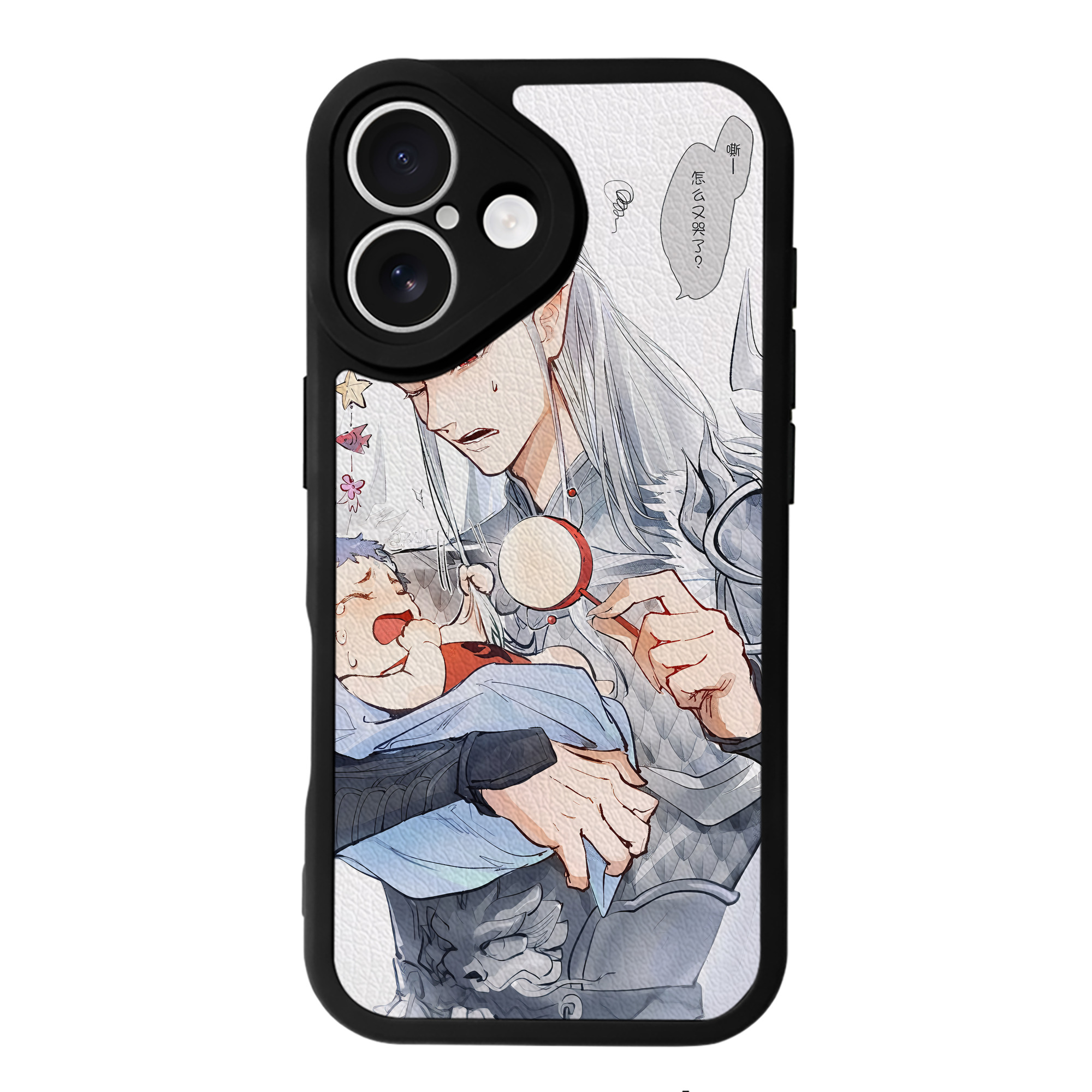 （画像用） Ne Zha 2 ナタ 魔童の大暴れ 【iPhone 16シリーズ対応】シリコンスマホケース（レザー調） 材質：シリコン